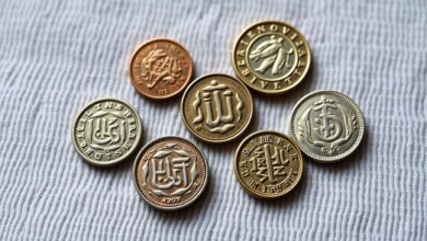 Moedas pequenas