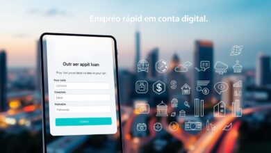 Empréstimo rápido em conta digital